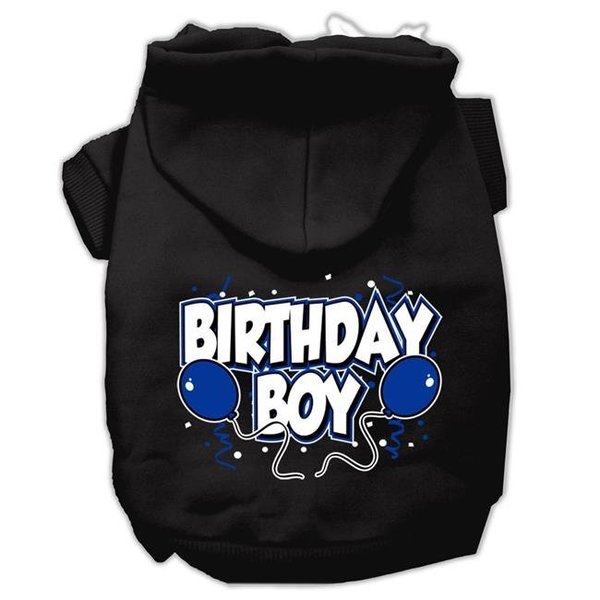 Petpal Birthday Boy Screen Print Pet Hoodies; Black - Small 10 PE828622